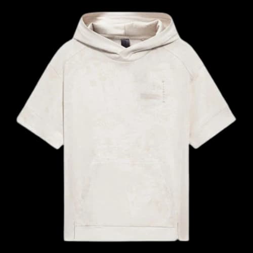Li-Ning x Jackie Chan Short Sleeve Hoodie 'Pearl White'
