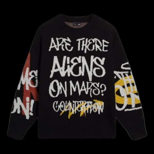 Li-Ning CF Mars Graphic Crew Neck Sweater 'Black'