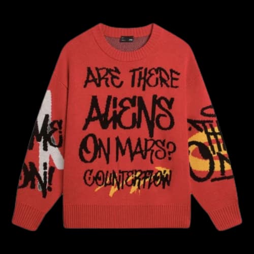 Li-Ning CF Mars Graphic Crew Neck Sweater 'Red'