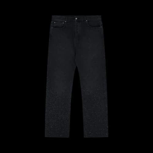 Amiri Crystal Burst MA Paisley Straight Jean 'Black'