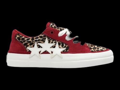 AMIRI Sunset Skate Burgundy Leopard
