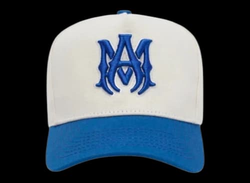 AMIRI MA Canvas Hat Alabaster Blue