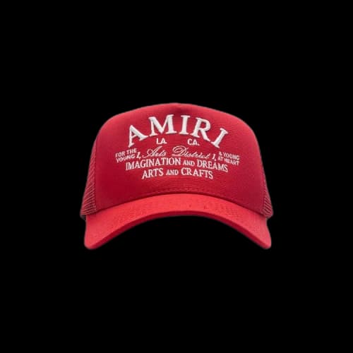 Amiri Arts District Trucker Hat 'Red'