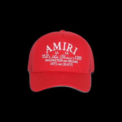 Amiri Arts District Trucker Hat 'Red'