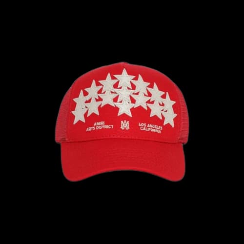 Amiri Stars Trucker Hat 'Red'