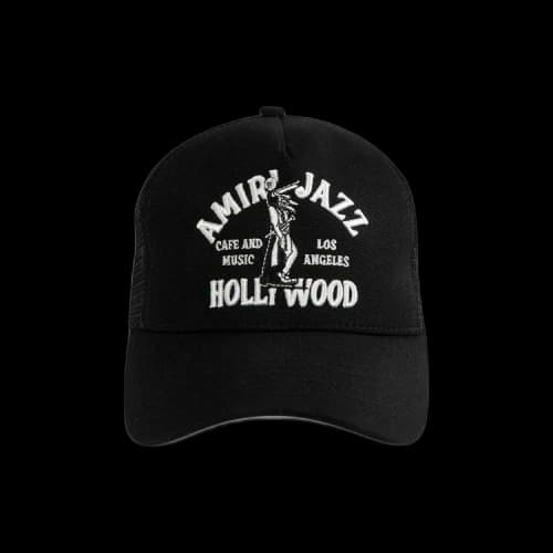 Amiri Jazz Wolf Trucker Hat 'Black'