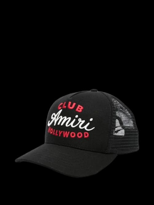 AMIRI Club Amiri Trucker Cap Black