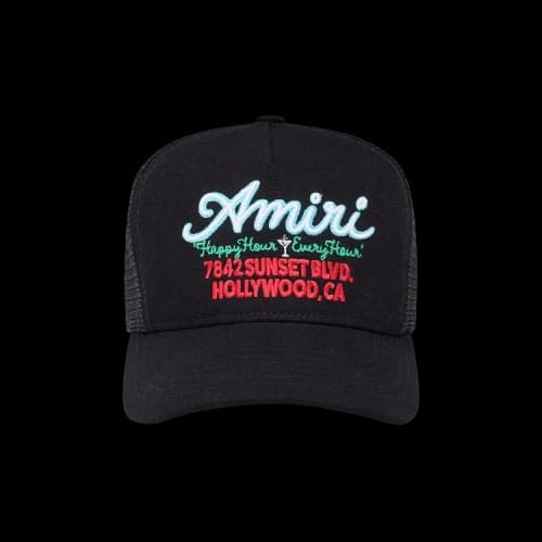 Amiri Neon Lights Trucker Hat 'Black'