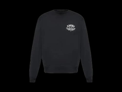 AMIRI Arts District Jersey Crewneck Black