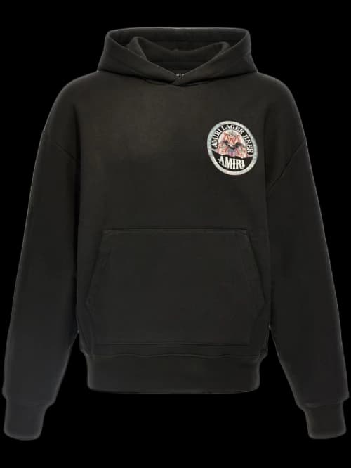 AMIRI Eagle Oversized Hoodie Black