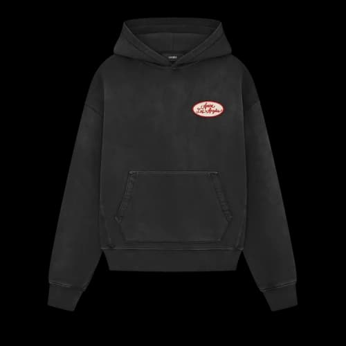 Amiri Station Patch Oversized Hoodie 'Black'