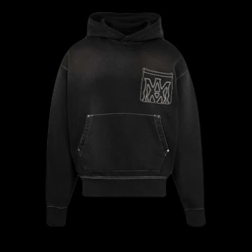 Amiri MA Outline Oversized Hoodie 'Black'