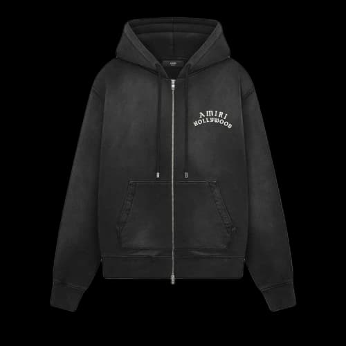 Amiri Hollywood Zip Hoodie 'Black'