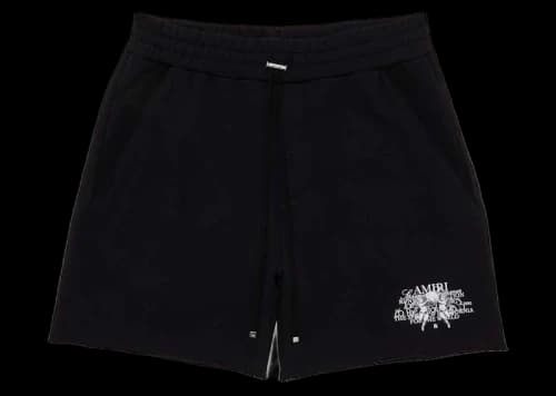 AMIRI Cherub Text Sweatshort Black