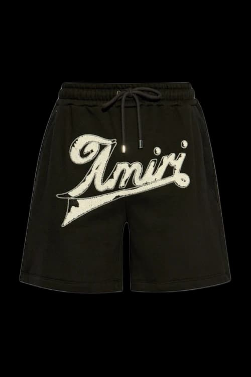 AMIRI Distressed Sweatshort Black