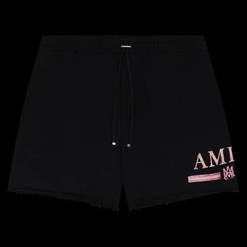 Amiri MA Watercolor Bar Sweatshort 'Black'