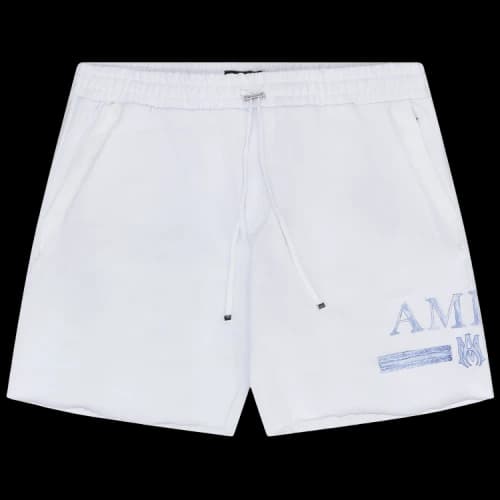 Amiri MA Watercolor Bar Sweatshort 'White'