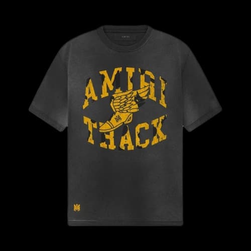 Amiri Track T-Shirt 'Faded Black'