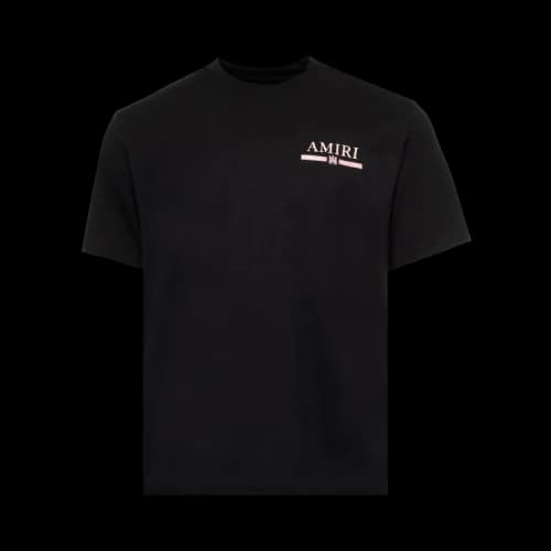 Amiri MA Watercolor Bar Tee 'Black'