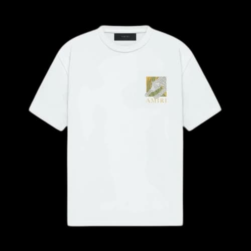 Amiri Leopard Tee 'White'