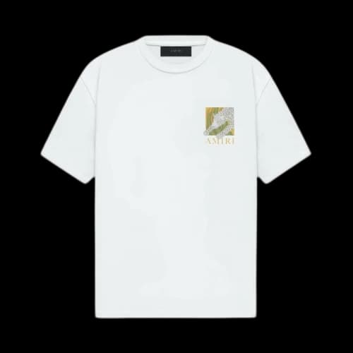 Amiri Leopard Tee 'White'