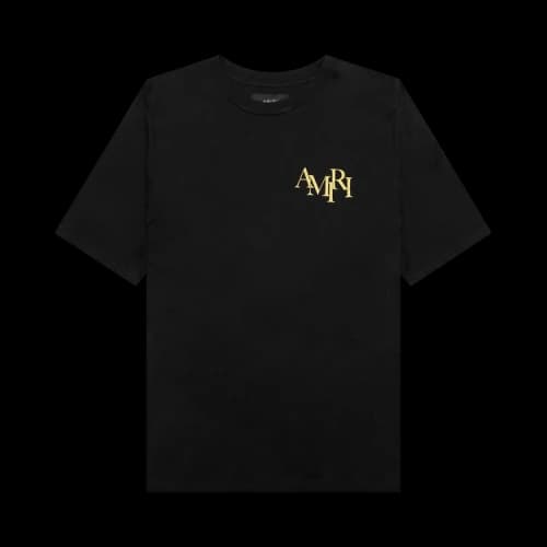 Amiri Crystal Champagne Tee 'Black'