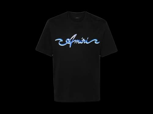 AMIRI Wave Logo T-shirt Black/Blue
