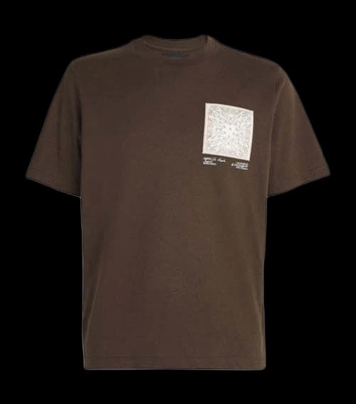 AMIRI MA Bandana Silk Applique Tee Brown