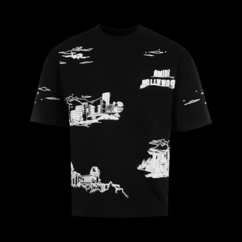 Amiri La Landmark Tee 'Black'
