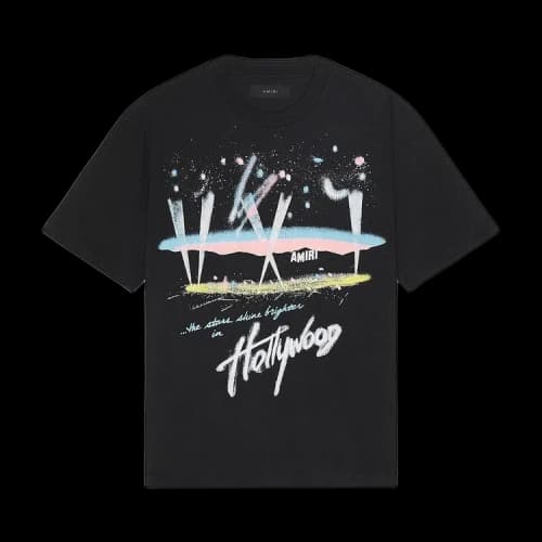 Amiri Hollywood Lights Tee 'Black'