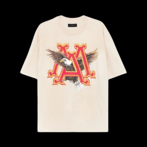 Amiri Vintage MA Eagle Oversized Tee 'Alabaster'