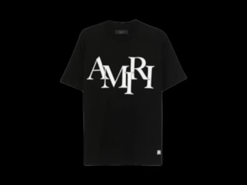 AMIRI Staggered Logo T-shirt Black