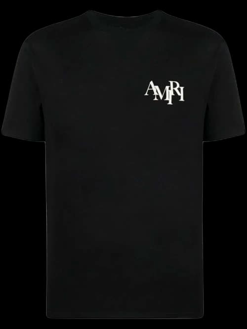 AMIRI Staggered Logo T-shirt Black