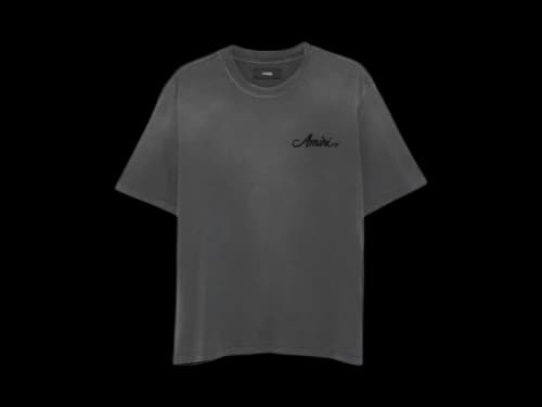 AMIRI Bleach Bandana Patch T-shirt Black