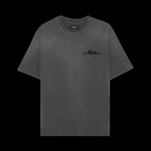 Amiri Bleach Bandana Patch Tee 'Black'