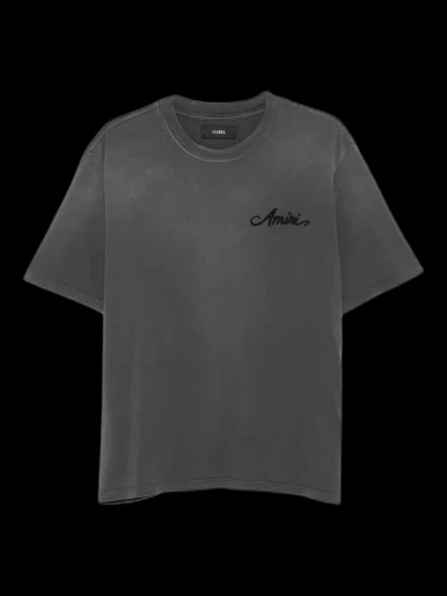 AMIRI Bleach Bandana Patch T-shirt Black