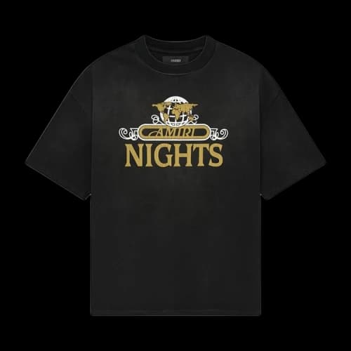 Amiri Nights Oversized Tee 'Black'