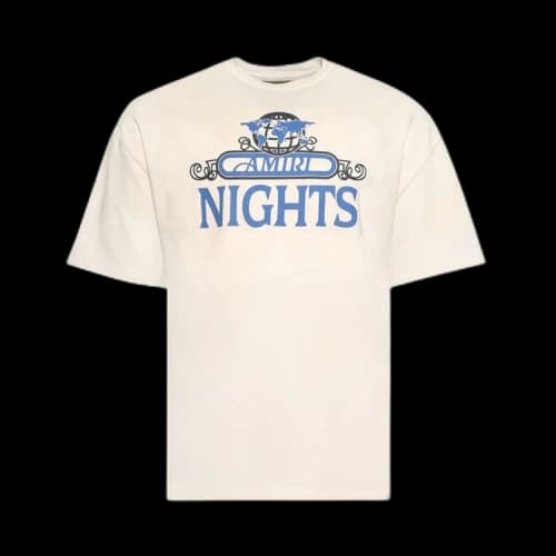 Amiri Nights Oversized Tee 'Ivory'