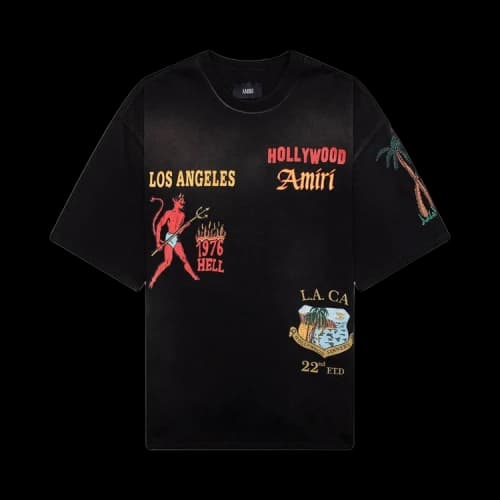 Amiri Sinners Oversized Tee 'Black'