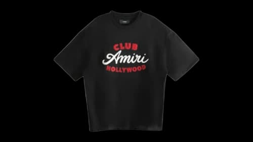 AMIRI Club Oversized Tee Black