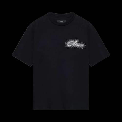 Amiri Crystal Script Tee 'Black'