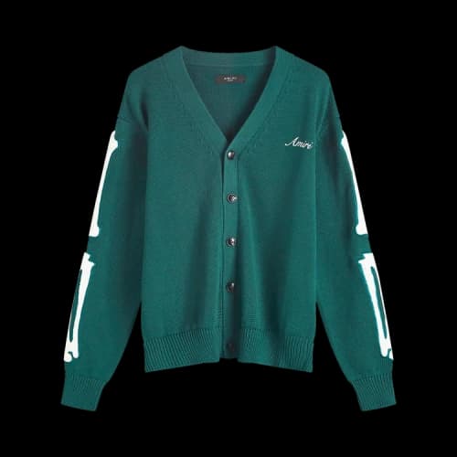 Amiri Bones Cardigan 'Evergreen'