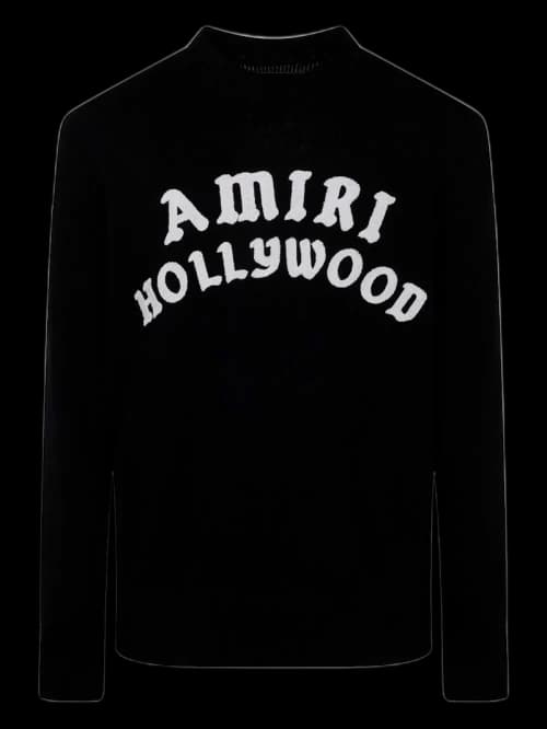 AMIRI Hollywood Knit Crewneck Black