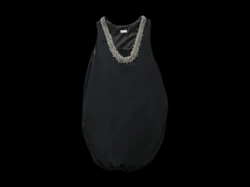 Dries Van Noten Davi Tris Emb Dress Black