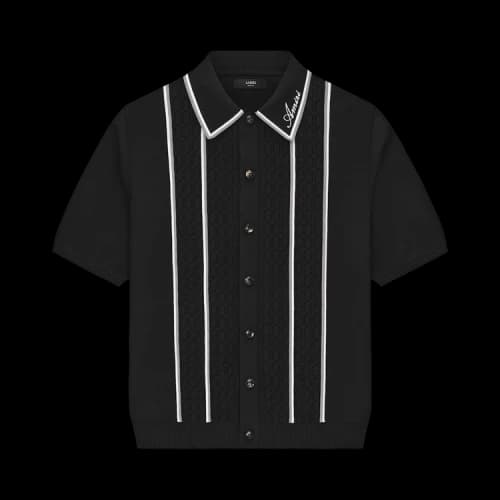 Amiri Script Stripe Shirt 'Black'