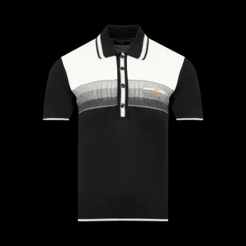 Amiri MA Striped Polo 'Black'