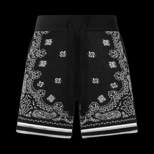 Amiri Bandana Short 'Black'