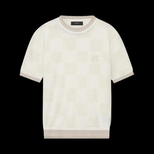 Amiri Checkered Tee 'Birch'