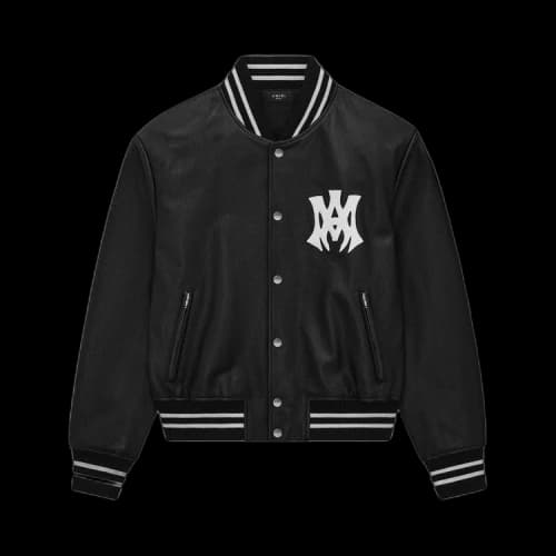 Amiri MA Hollywood Leather Bomber 'Black'