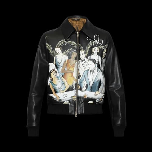 Amiri Bar Scene Leather Blouson 'Black'